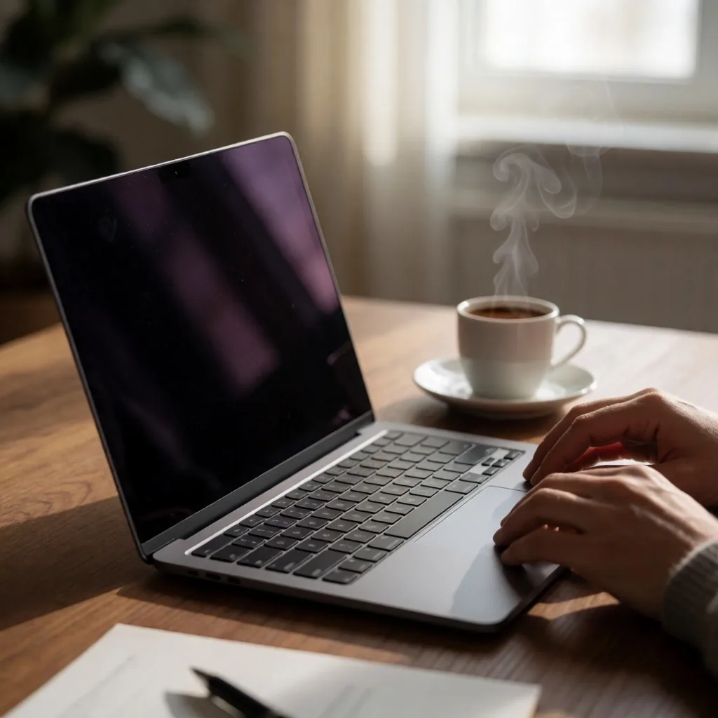 Laptop üzerinde form doldurma yakın çekim